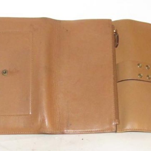 Christian Dior RARE XL Camel 2-Part Checkbook - Picture 7 of 8
